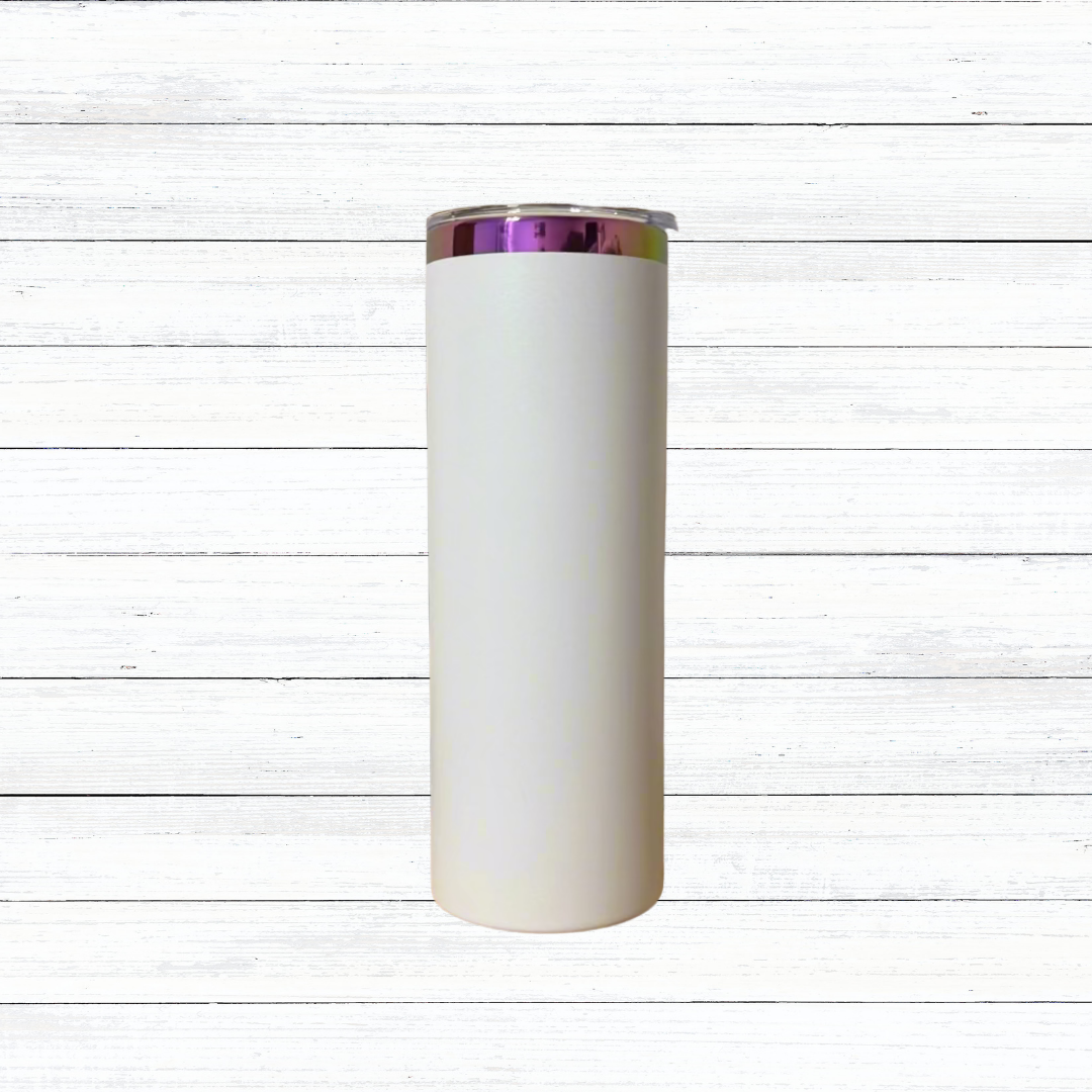 Custom Engraved 20oz Skinny Tumbler | Rainbow Reveal | 4 Color Options