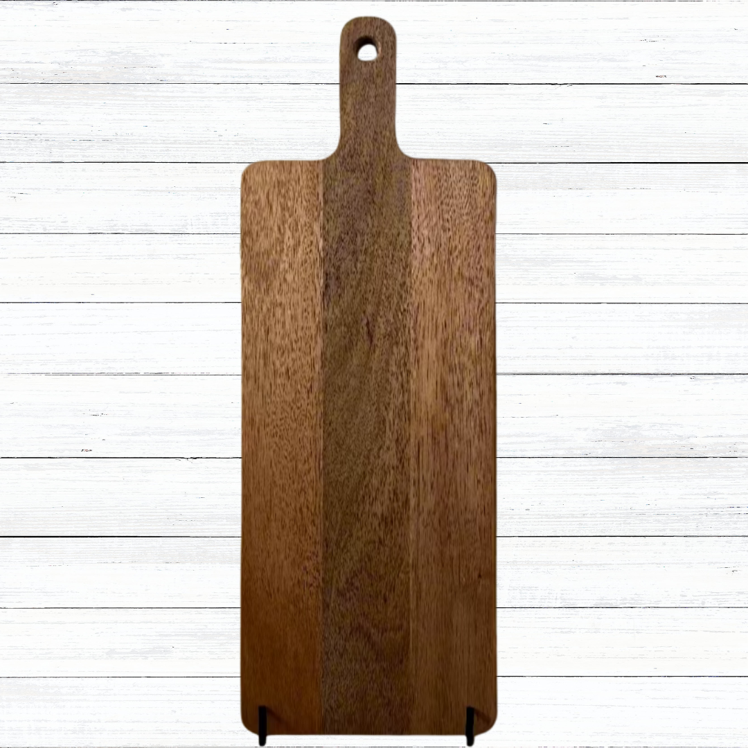 Custom Engraved Long Acacia Wood Charcuterie Board