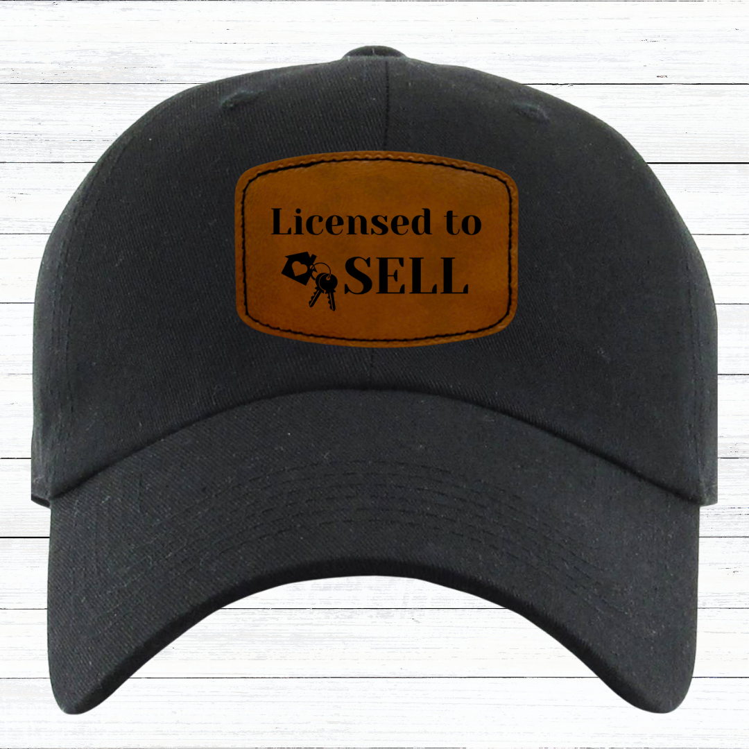 Personalized Low Profile Adjustable Baseball Cap with Engraved Patch