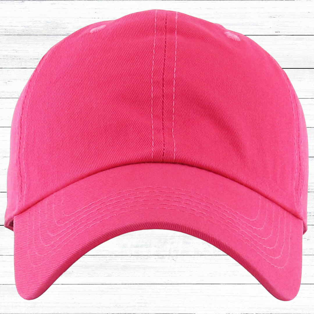 Personalized Low Profile Adjustable Baseball Cap with Engraved Patch