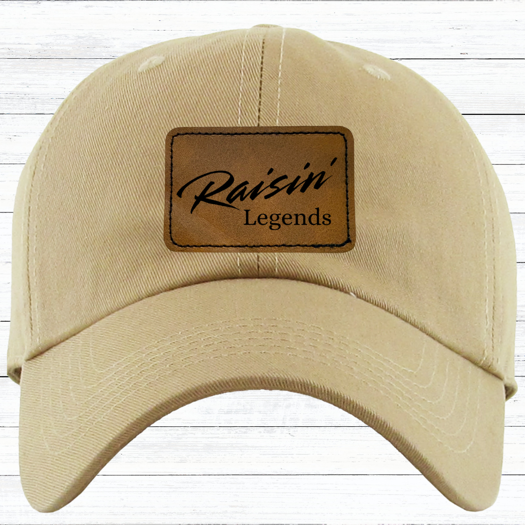 Personalized Low Profile Adjustable Baseball Cap with Engraved Patch