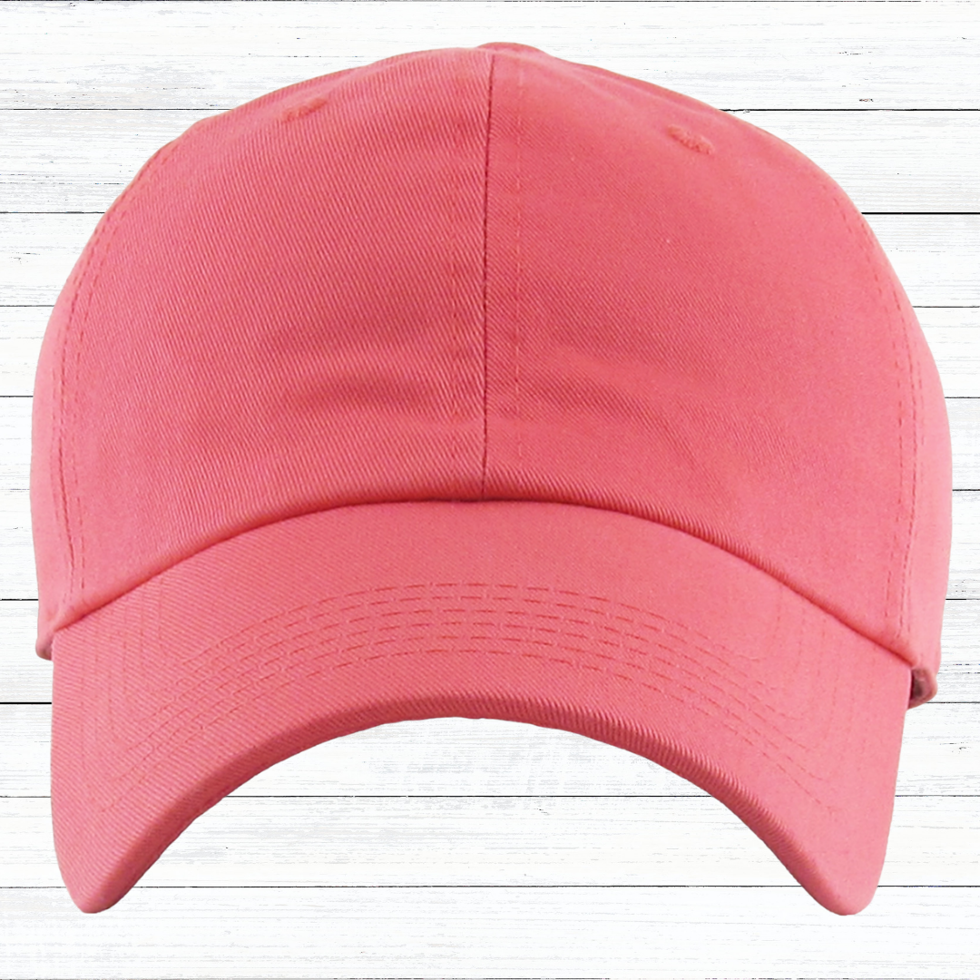 Personalized Low Profile Adjustable Baseball Cap with Engraved Patch