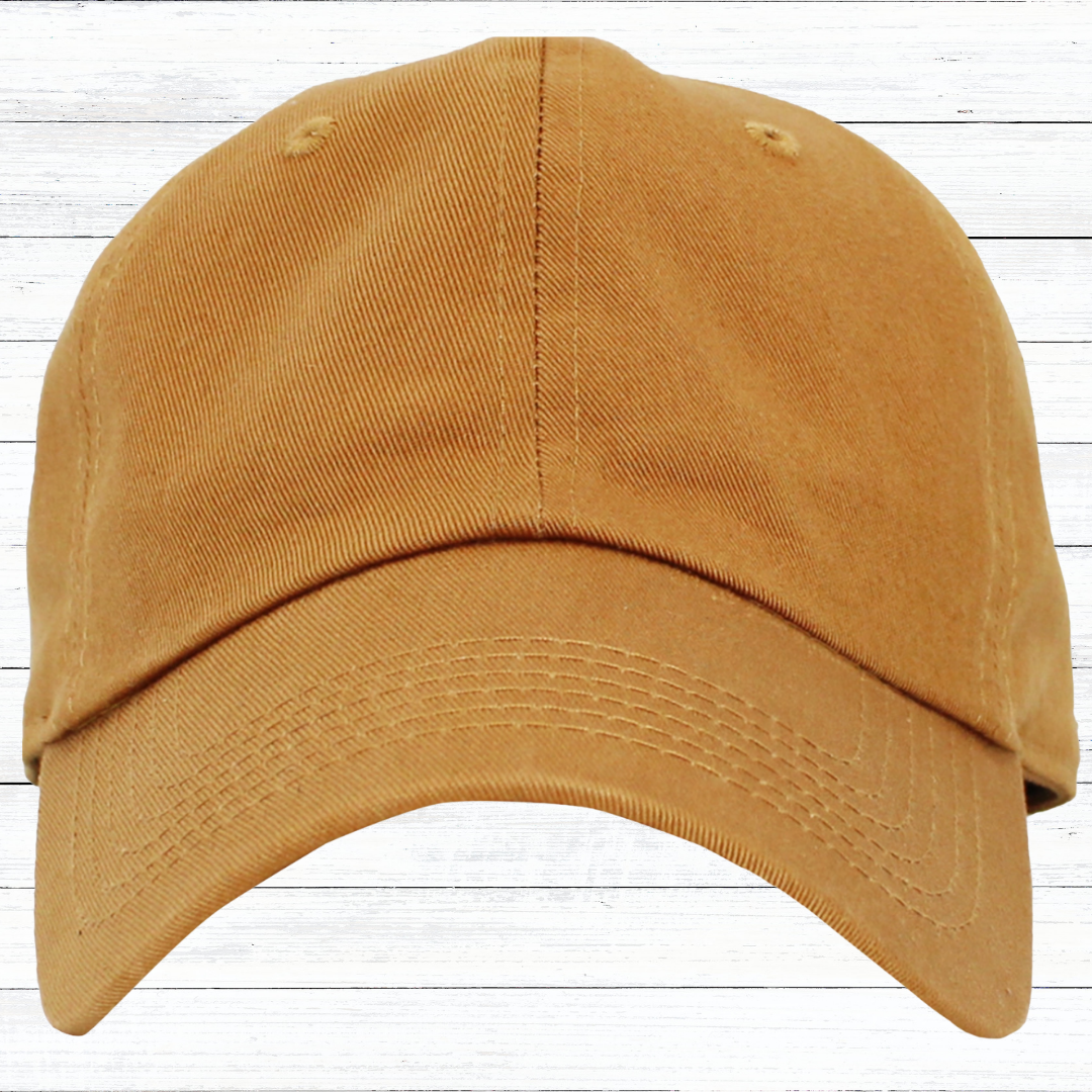 Personalized Low Profile Adjustable Baseball Cap with Engraved Patch