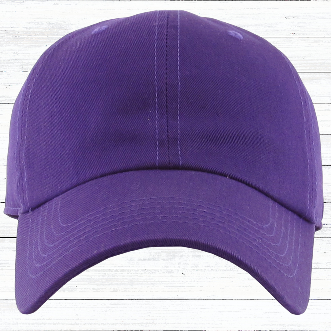 Personalized Low Profile Adjustable Baseball Cap with Engraved Patch