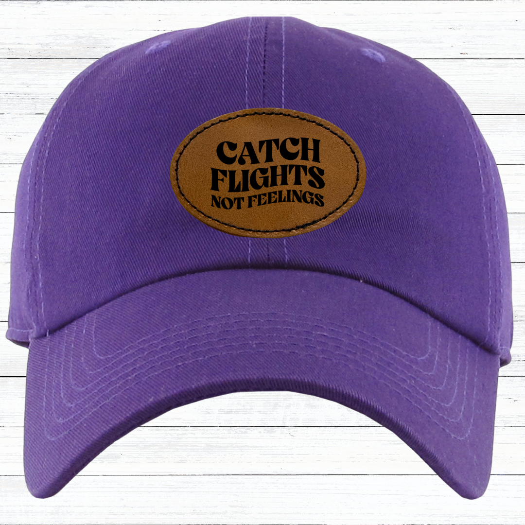 Personalized Low Profile Adjustable Baseball Cap with Engraved Patch