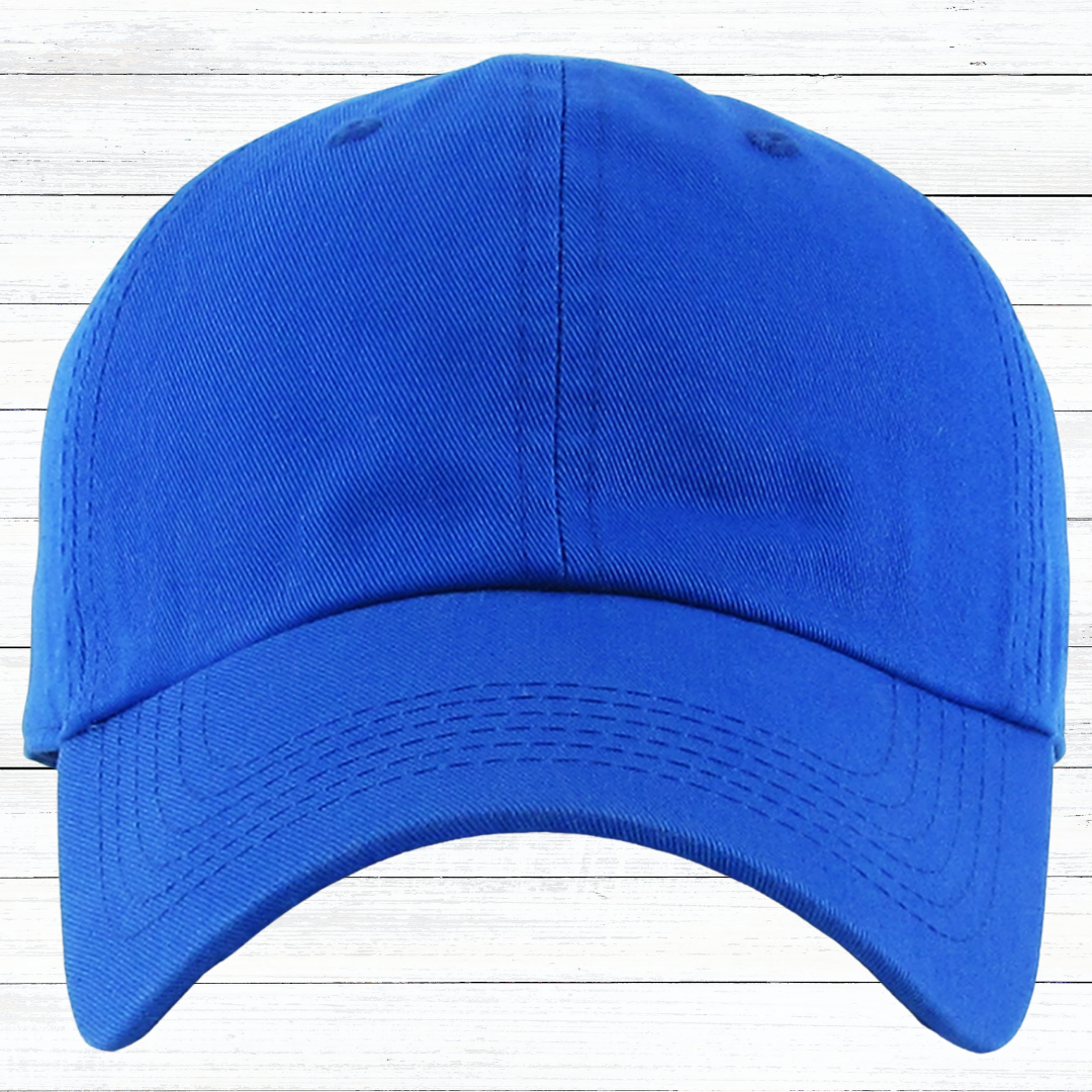 Personalized Low Profile Adjustable Baseball Cap with Engraved Patch