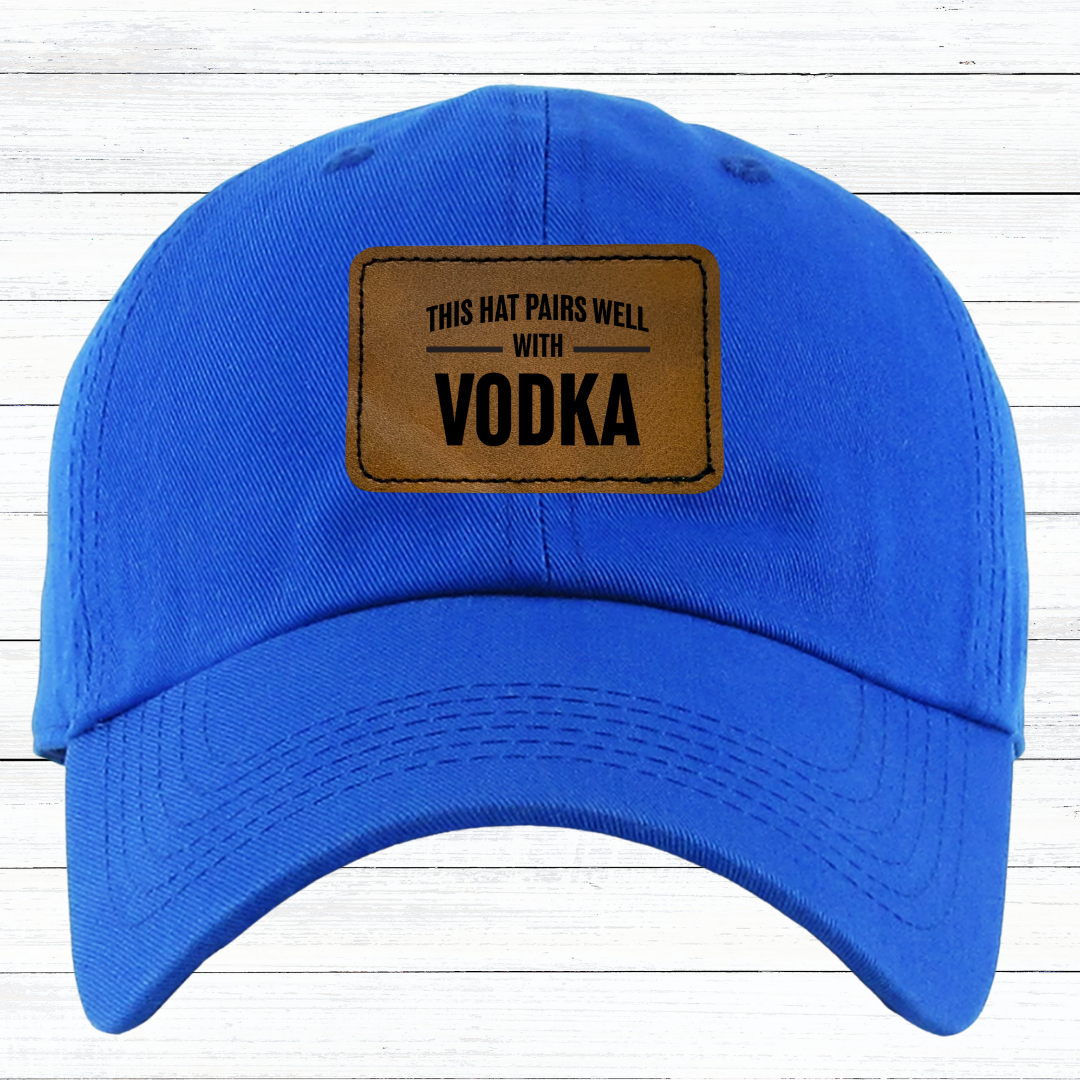 Personalized Low Profile Adjustable Baseball Cap with Engraved Patch
