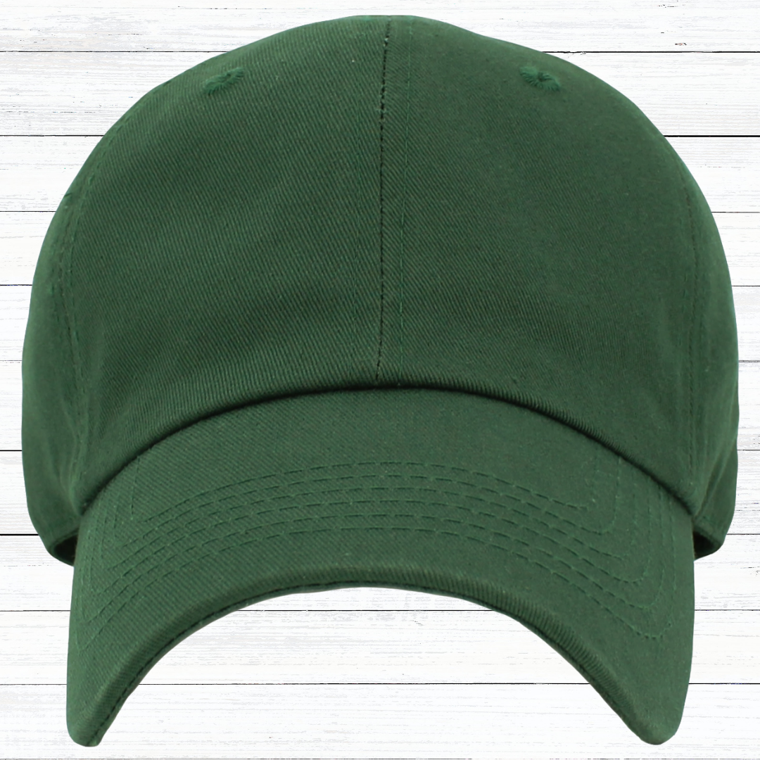 Personalized Low Profile Adjustable Baseball Cap with Engraved Patch