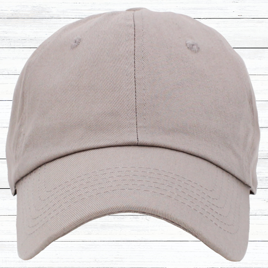 Personalized Low Profile Adjustable Baseball Cap with Engraved Patch