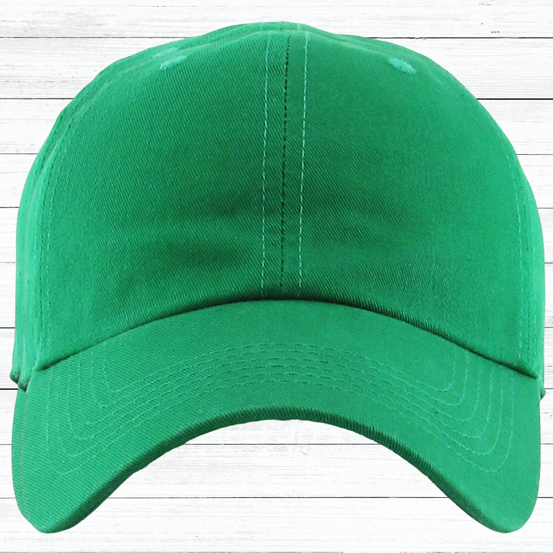 Personalized Low Profile Adjustable Baseball Cap with Engraved Patch