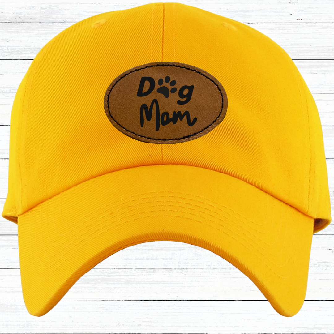 Personalized Low Profile Adjustable Baseball Cap with Engraved Patch