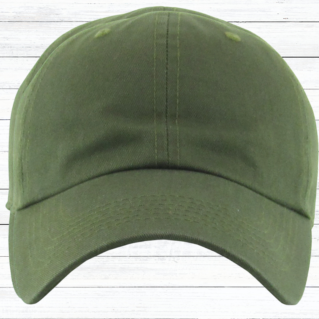 Personalized Low Profile Adjustable Baseball Cap with Engraved Patch