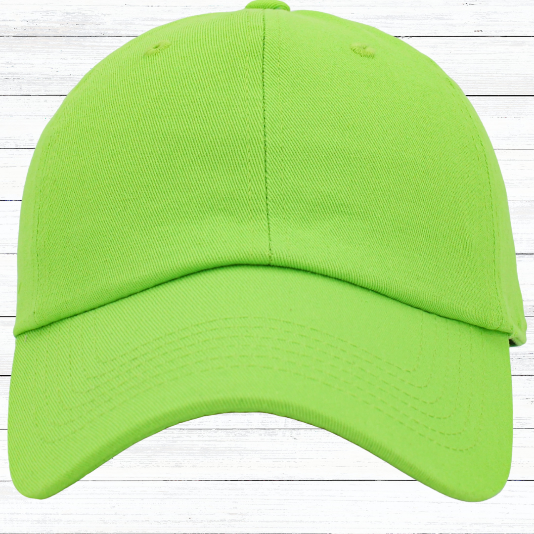 Personalized Low Profile Adjustable Baseball Cap with Engraved Patch