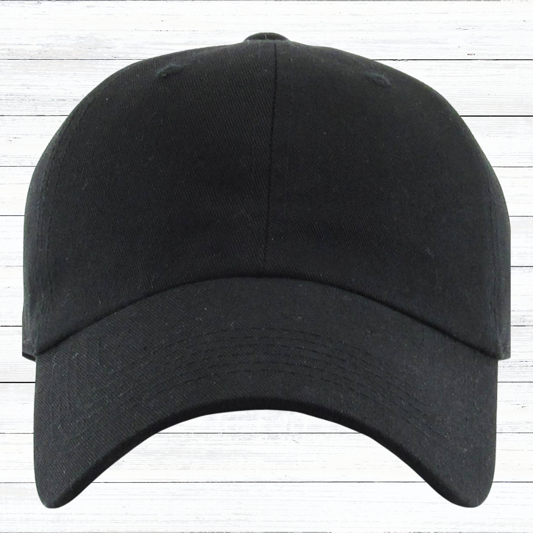 Personalized Low Profile Adjustable Baseball Cap with Engraved Patch