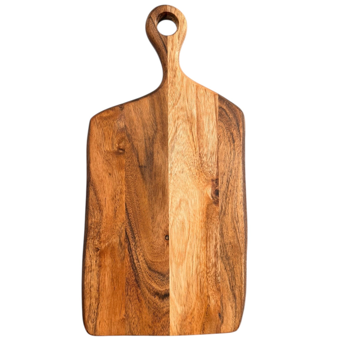 Custom made Acacia Wood Cutting & Charcuterie Board with Handle