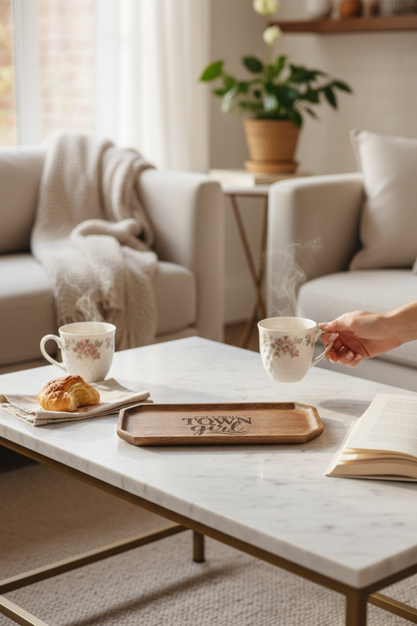 Custom Wooden Engraved Trays | 10 x 5 Inches