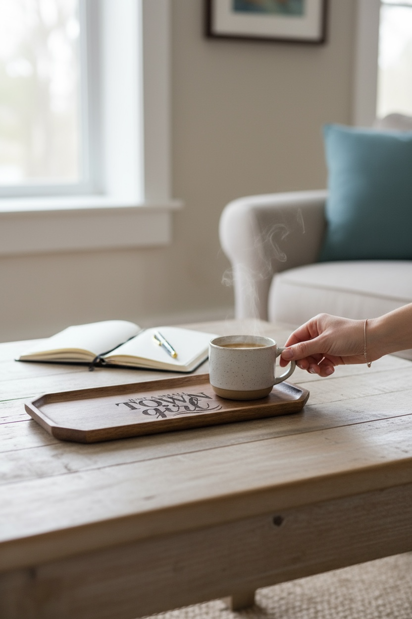 Custom Wooden Engraved Trays | 10 x 5 Inches