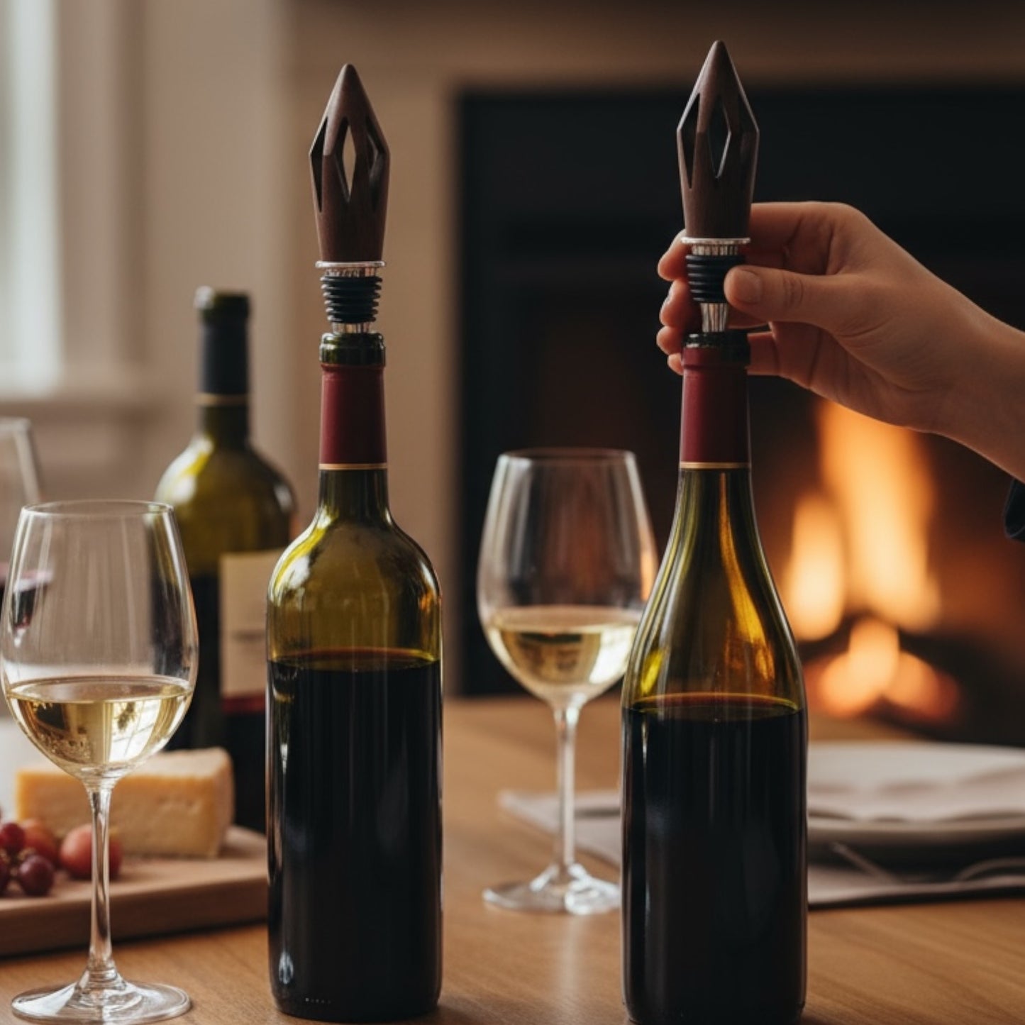 Handmade Wine Stoppers | Gift Boxed | Various Unique Woods