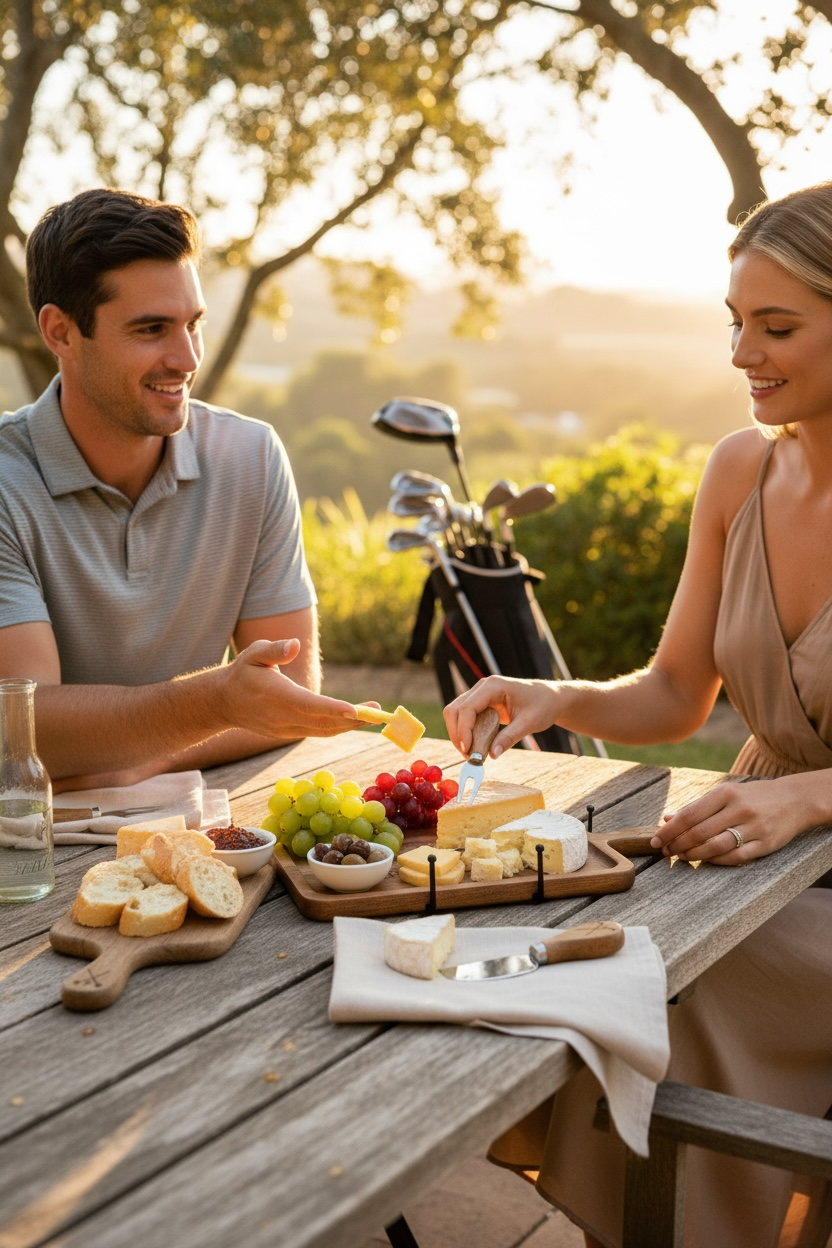 Custom Engraved Wooden Cheeseboard Sets | Includes Fork & Knife | 10x6 Inches