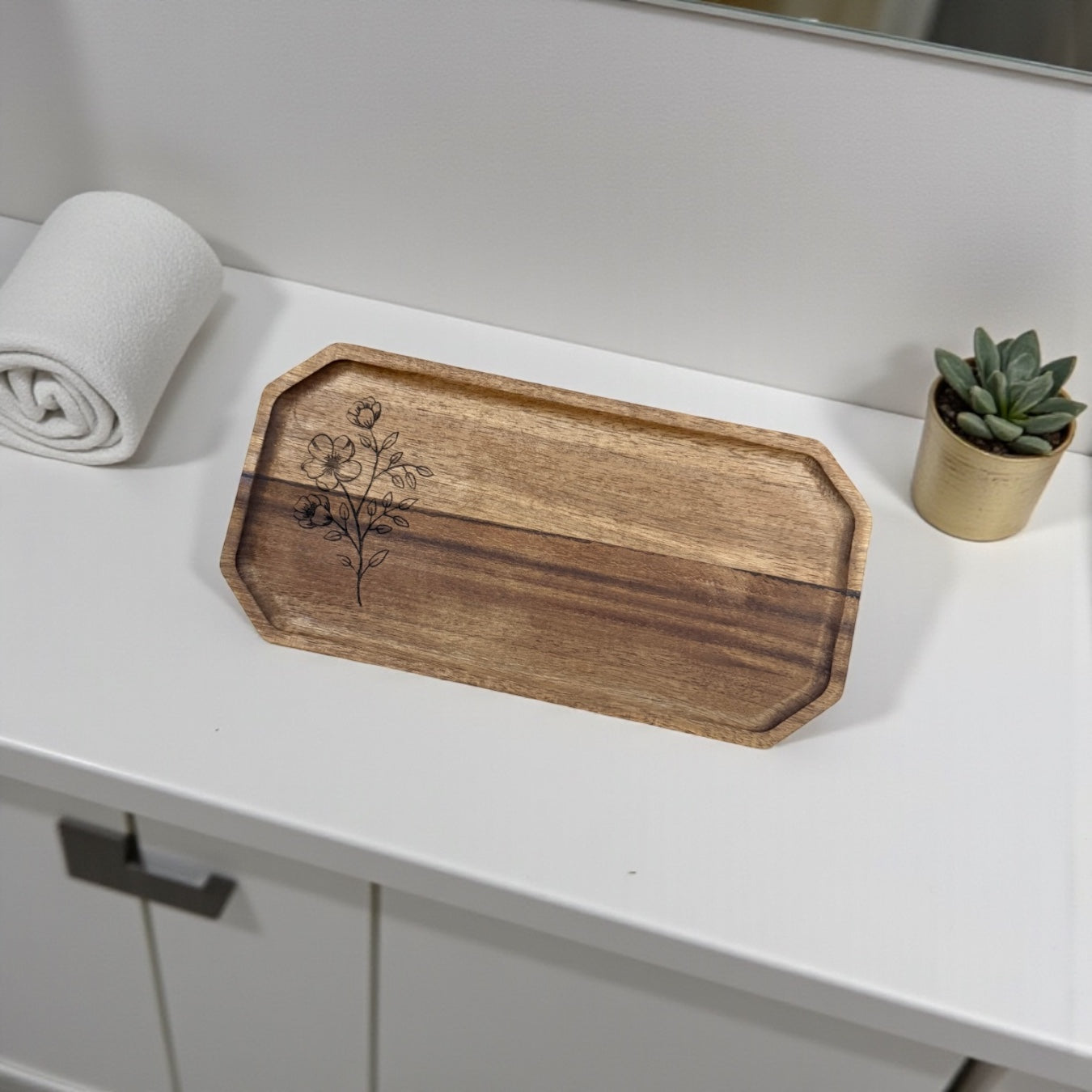 Custom Wooden Engraved Trays | 10 x 5 Inches