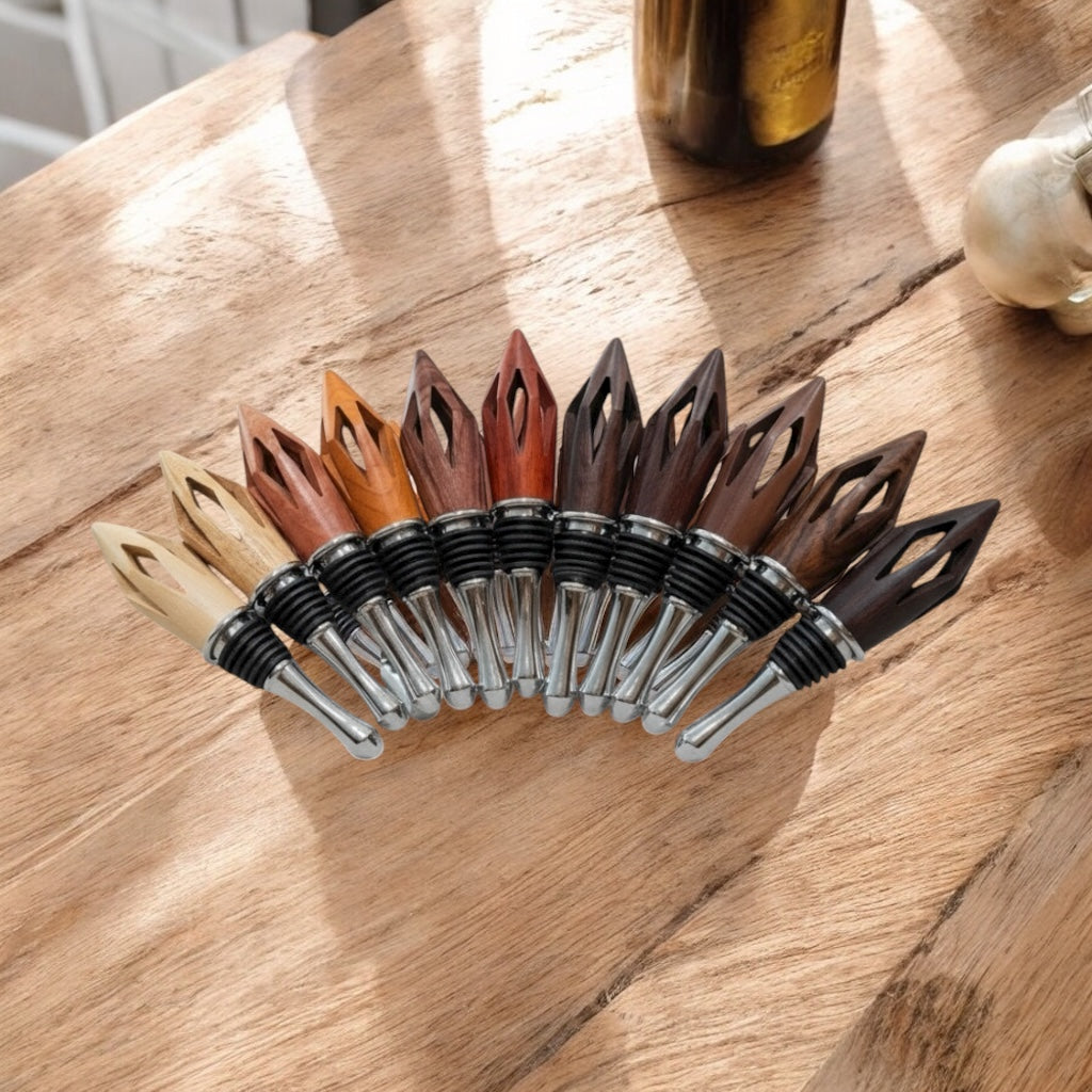 Handmade Wine Stoppers | Gift Boxed | Various Unique Woods