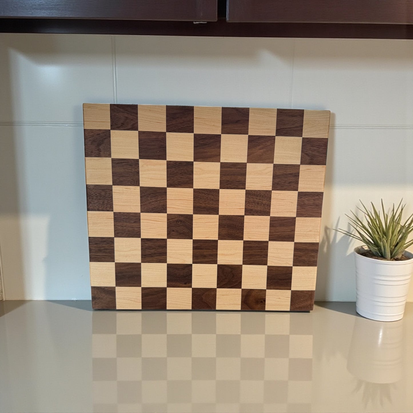 The Luxury Collection | Custom Designed and Handmade Cutting Boards | 14 x 12 Inches | Walnut, Maple & Sipo Wood