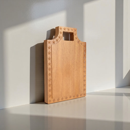 The Freedom Collection | The Liberty | One Solid Piece of Sipo Mahogany Wood | 3D Star Border