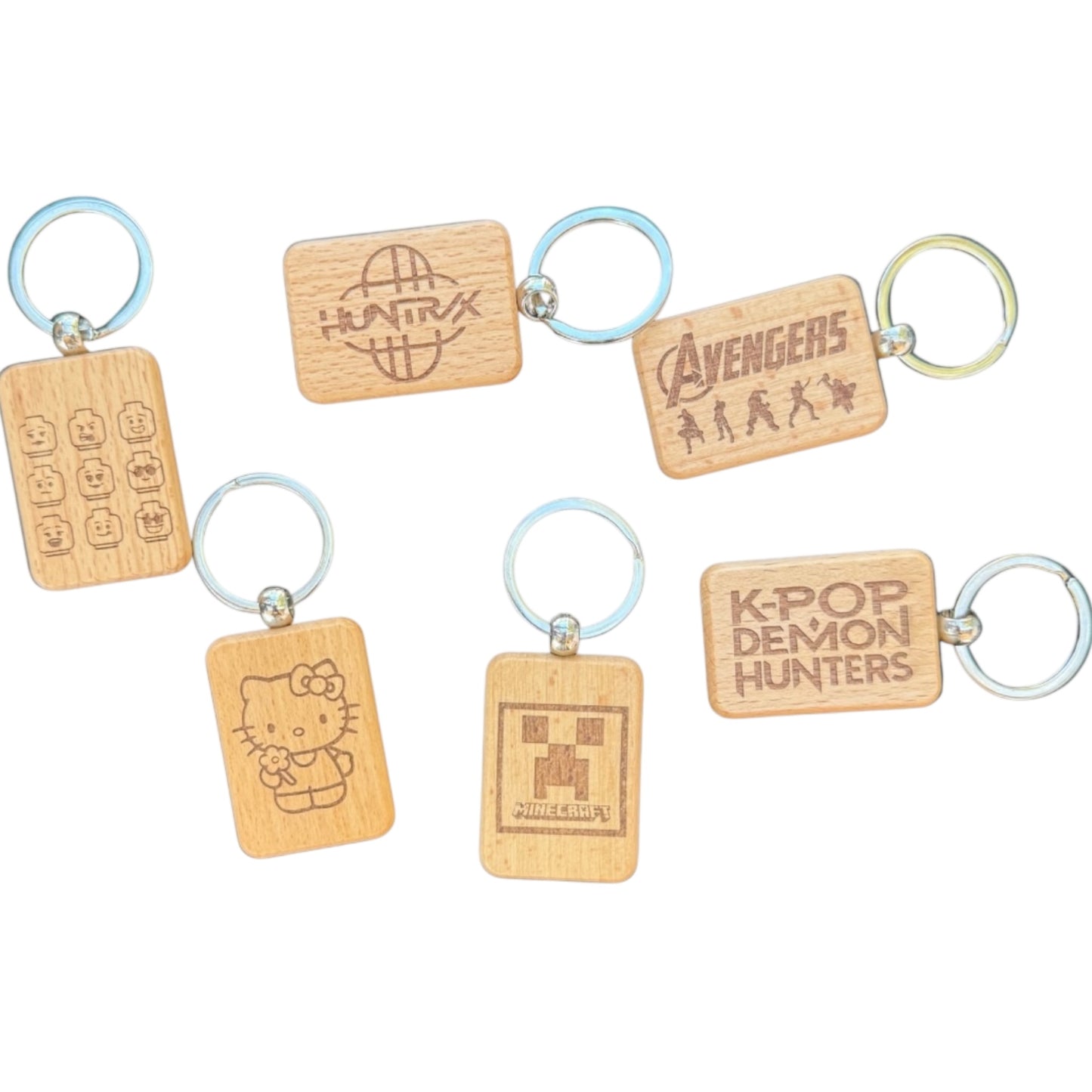 Engraved Wooden Keychains | Brand with your Logo | Personalize for your Clients | Company Gifts