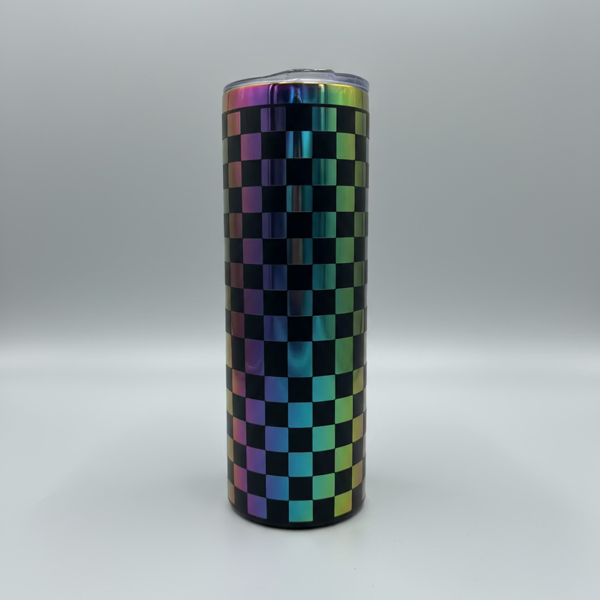 20oz Skinny Tumbler | Rainbow Reveal | Custom Engraving Options Available
