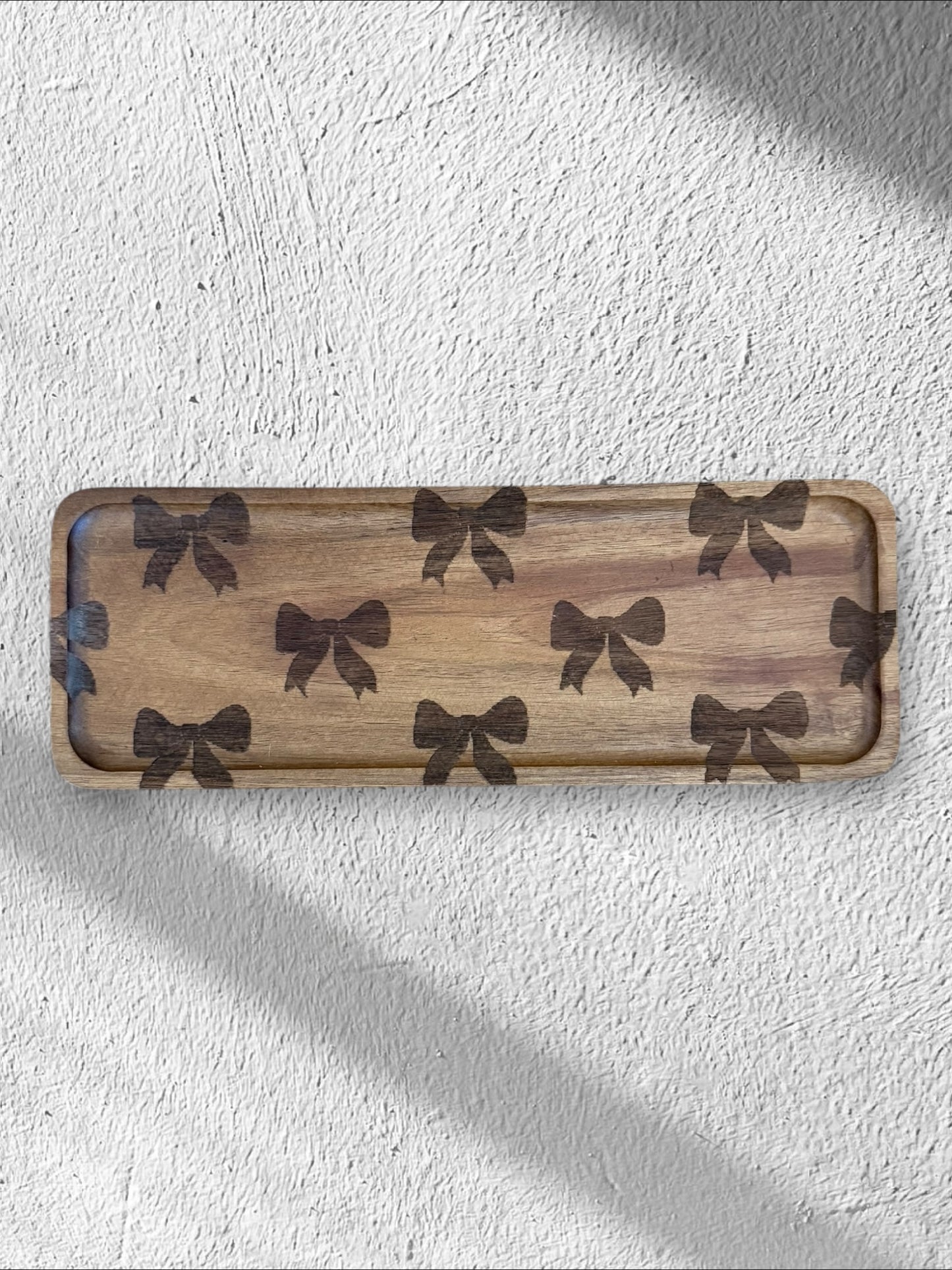 Custom Wooden Engraved Trays | 11 x 4 Inches