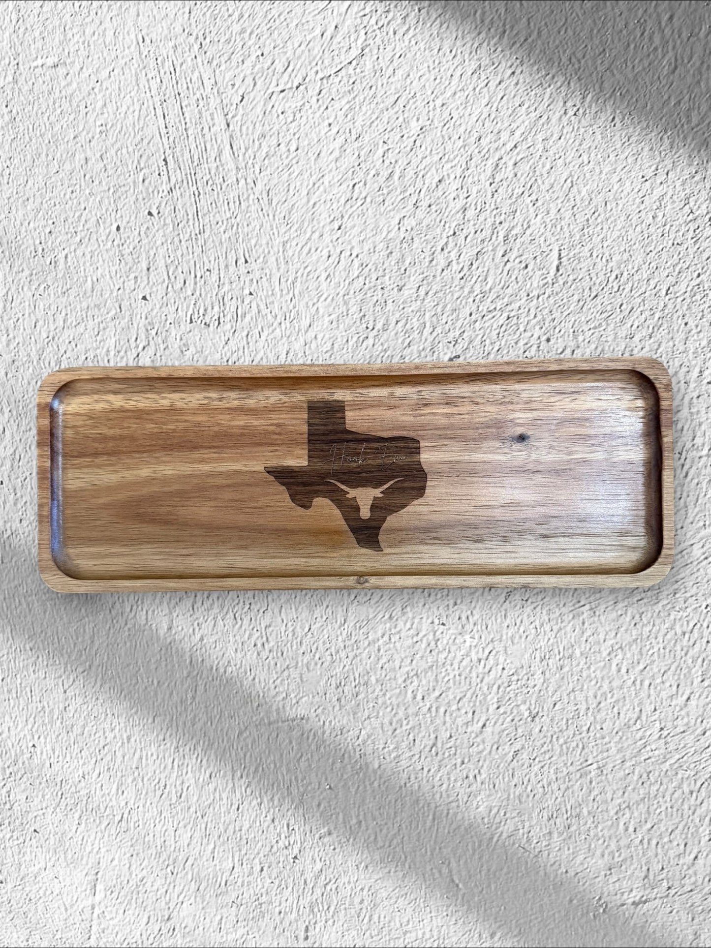 Custom Wooden Engraved Trays | 11 x 4 Inches