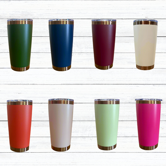 Custom Engraved 20oz Tumbler | Gold Reveal | 8 Color Options